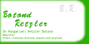 botond retzler business card